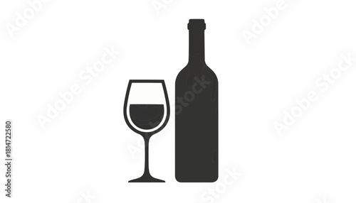 Bottle and Glass Icon