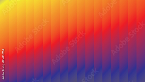 Vertical Gradient Spectrum with Transparent Bands – Abstract Color Theory and Design Visual