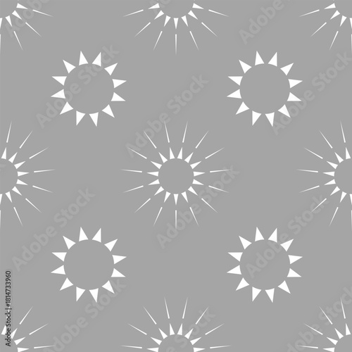 Seamless abstract pattern with circles on a gray background
