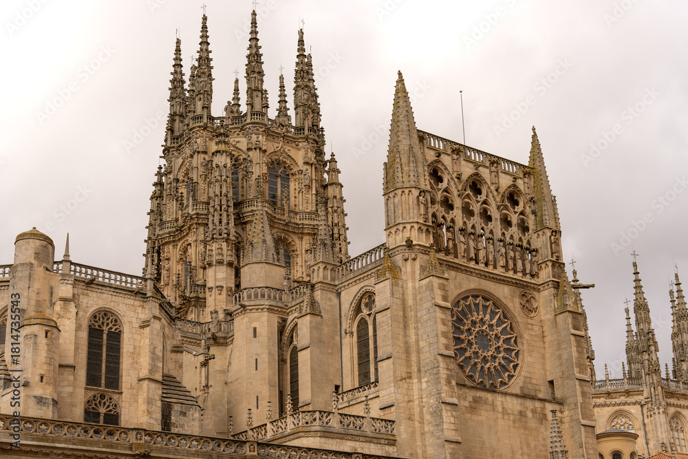 Fototapeta premium UNESCO World Heritage Burgos Cathedral (Burgos, Spain): Grand Spanish Gothic Landmark.