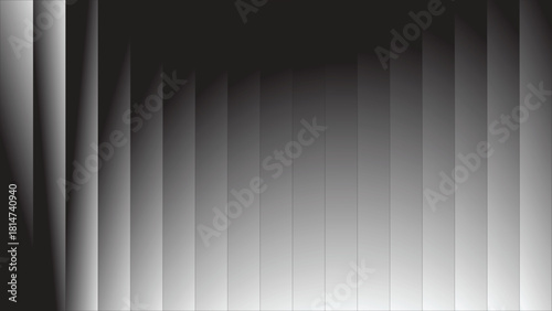 Abstract Black and White Vertical Stripes Background, Silver Gradient Texture, Modern Minimal Digital Art Wallpaper, Geometric Linear Design