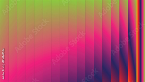 Abstract Vertical Stripes Background, Vibrant Green Pink Purple Gradient Texture, Modern Digital Art Wallpaper, Colorful Linear Design