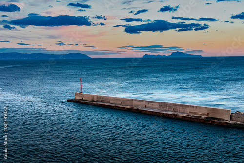 Pier in the Mediterranean Sea