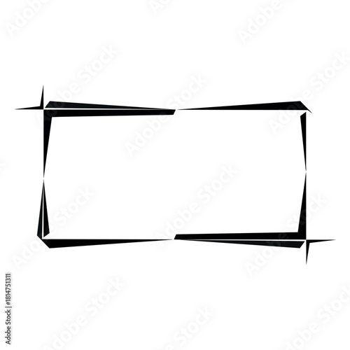 Isolated blank sign on white background with an empty frame board perfect for business advertising, real estate marketing, or presentation displays