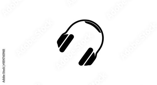 Headphones angled over