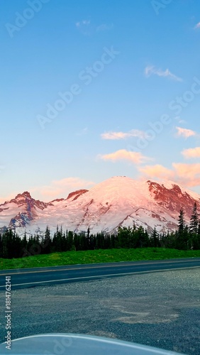 Mount rainier sunrise view point