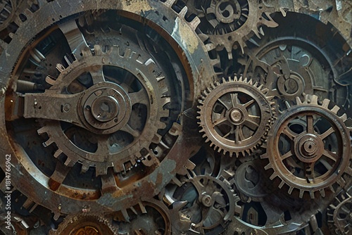 Abstract gear background 