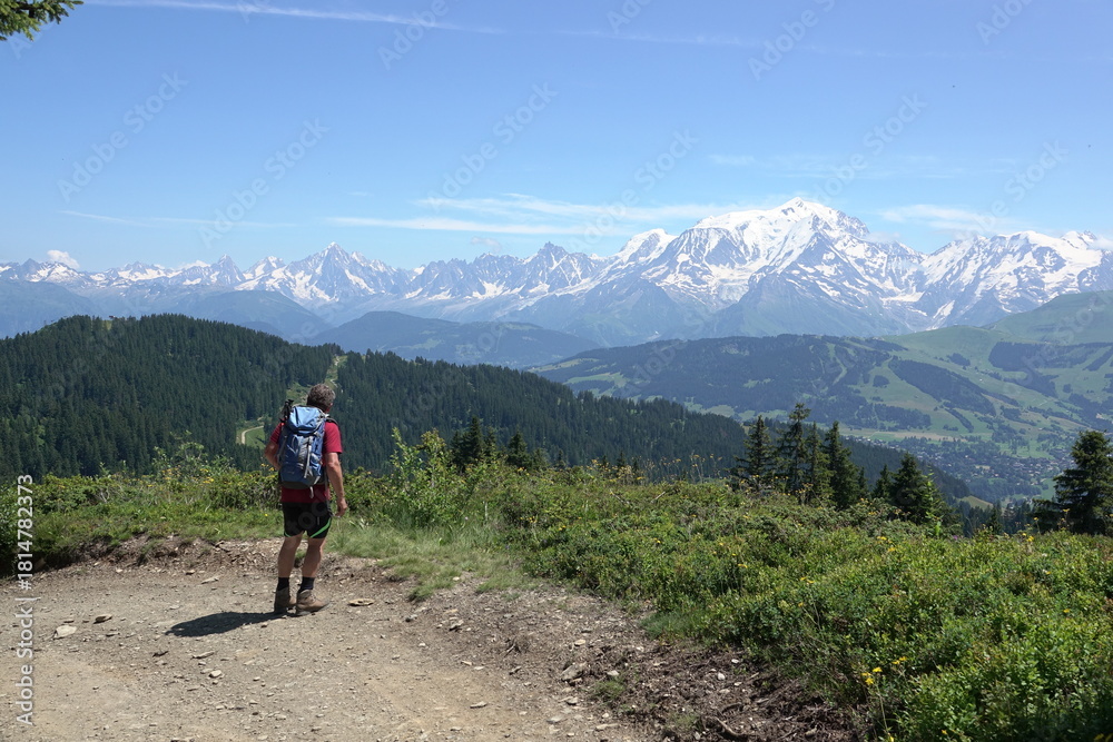 Obraz premium Aussicht bei Le planet bei, La giettaz
