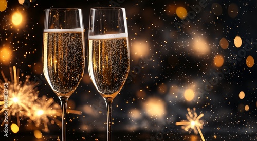 Celebrate New Years Eve With Sparkling Drinks and Festive Fireworks Lighting ...