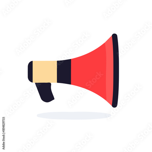 Simple flat 2D vector graphic of Practice Mute, modern icon look, displayed on a pure white background.