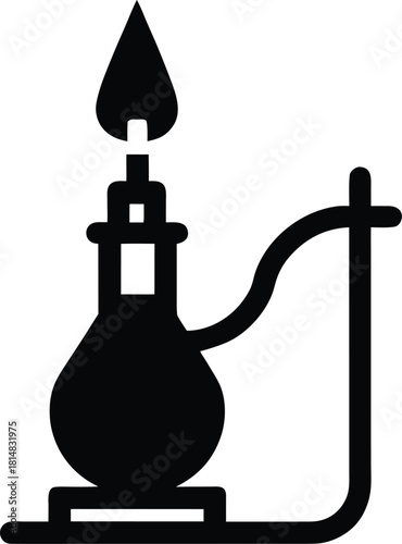 Hookah Pipe Isolated Vector Illustration Design Element