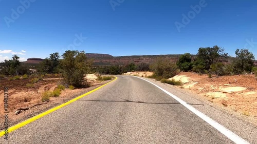 Utah Driving 4777 Natural Bridges National Monument