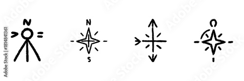 Paper Airplane Line Icon Set In Doodle Style. Communication, Creativity, And Freedom Outline Sketch Collection. Hand Drawn Isolated Vector Illustration