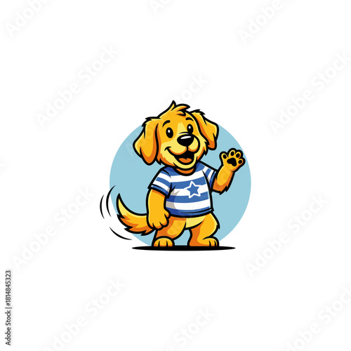 Super Dog icon flat vector design.