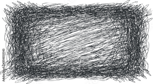 Abstract chaotic black scribble vector illustration for background design, artistic projects, and creative concepts