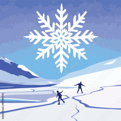 winter mountain landscape