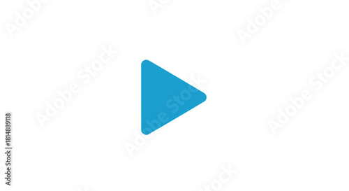 Teal play symbol on white