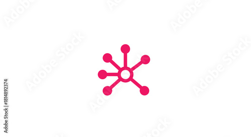 Pink network icon