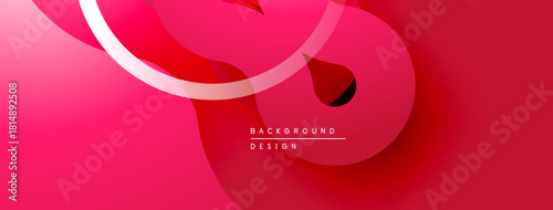 Abstract pink background. Overlapping layers create dynamic flow, modern design. Smooth gradients, subtle textures present.