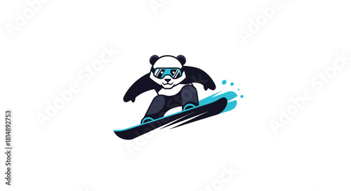 Panda Snowboarding
