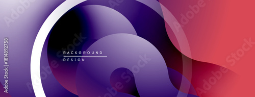 Abstract fluid shapes, purple, red gradients. Modern background design with smooth transitions, dynamic composition.