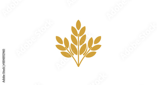 Stylized wheat icon