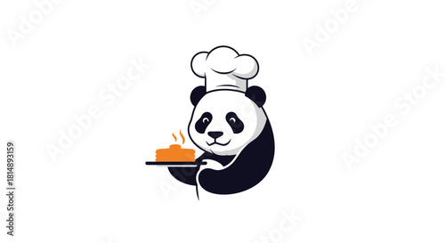 Panda Chef with Pancakes