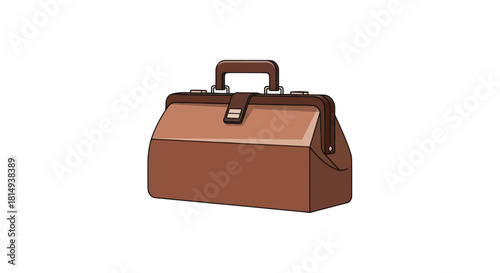 Brown doctor's bag