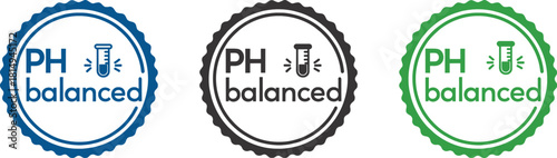 PH Balanced Label png | PH Balanced Label Set | Product Certification and Quality Assurance for Skincare, Cosmetics, and Healthcare Branding