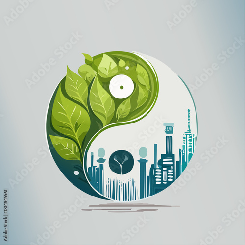 Yin Yang of Nature and City Harmony