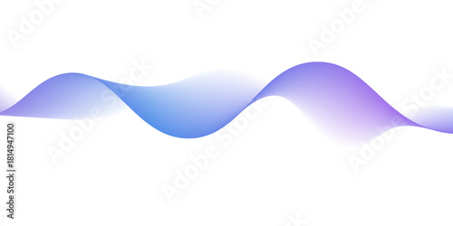 Modern abstract glowing wave background. Dynamic flowing wave lines design element. Futuristic technology and sound wave pattern. PNG file.
