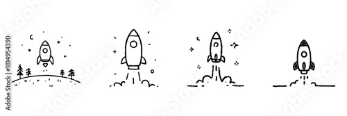 Hourglass Line Icon Set In Doodle Style. Time Management, Patience, And Countdown Symbolism Outline Sketch Collection. Hand Drawn Isolated Vector Illustration