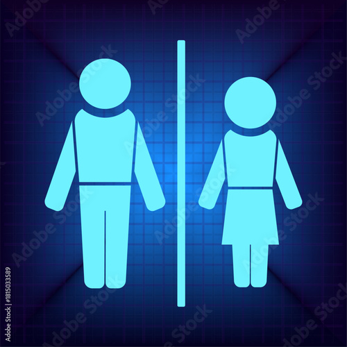 Vector illustration on a blue background