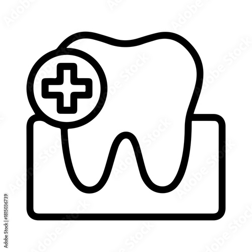 Tooth with Plus Sign