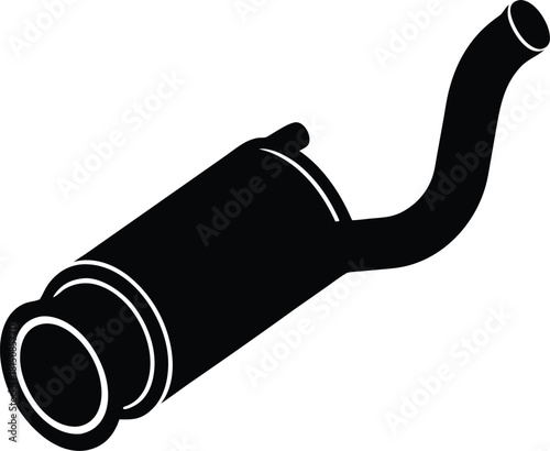 Car Exhaust Muffler Part Illustration