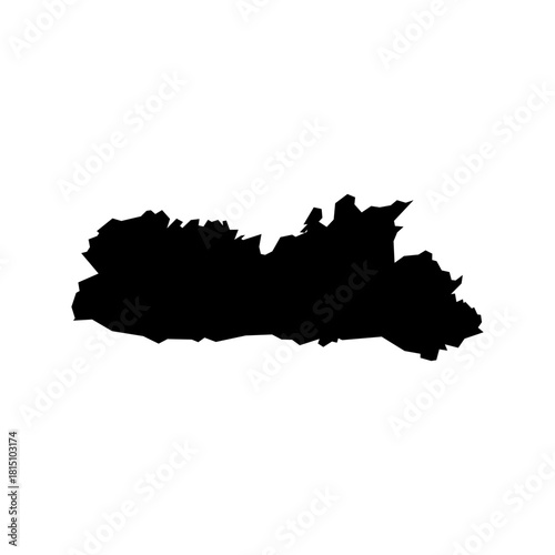 Meghalaya (States and union territories of India, Federated states, Republic of India) map vector illustration, scribble sketch Meghalaya state map