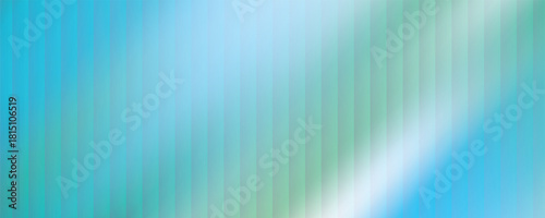 Ribbed glass background in blue tones. Gradient texture with a wavy pattern creating a soft blurred effect. Stylish corrugated glass surface for design and decoration. Vector bg.