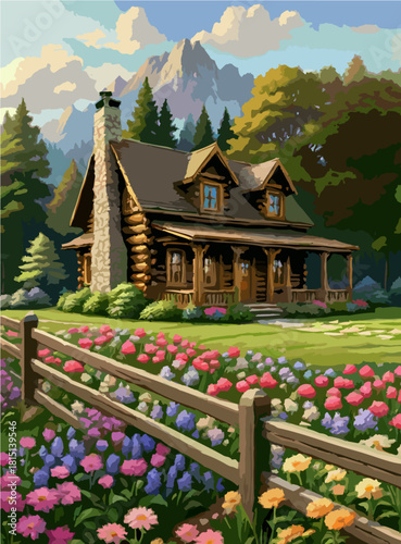 Charming countryside home with vibrant garden