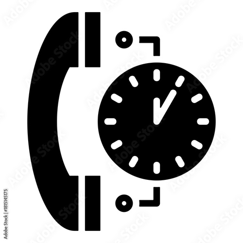 Call Helpline Service  Icon Element For Design