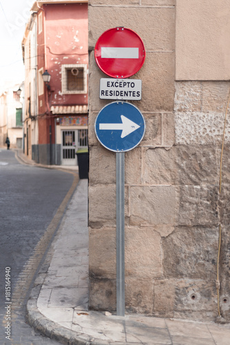 Street signs and looks of european streets