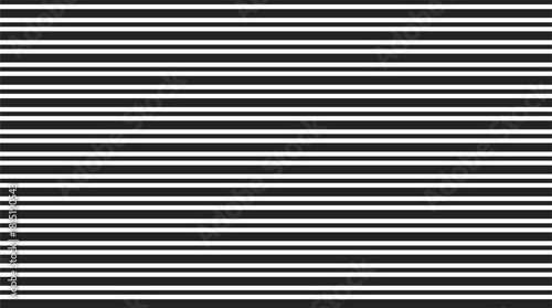 Black and white horizontal stripe pattern with thick and thin lines. Clean, bold, minimalist background for fabric, wallpaper, packaging, and modern graphic design.