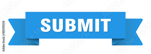 submit ribbon isolated on transparent background. submit ribbon