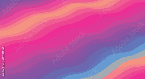 Vibrant Abstract Waves A Colorful, Serene Background with Flowing Gradient Layers