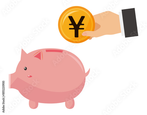 お金のイラスト　コイン　日本円