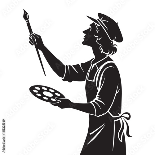Black Burger Silhouette Vector, High Quality Illustration on White Background