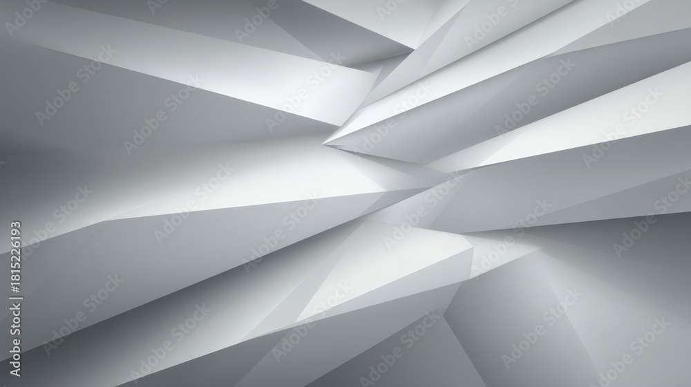 Obraz premium Abstract geometric shapes in a modern grayscale design with sharp lines and angles creating a dynamic and elegant visual texture