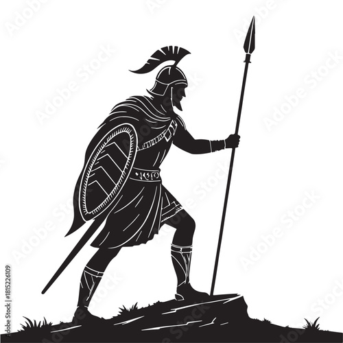 Black Burger Silhouette Vector, High Quality Illustration on White Background