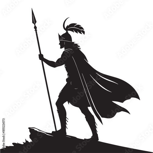 Black Burger Silhouette Vector, High Quality Illustration on White Background