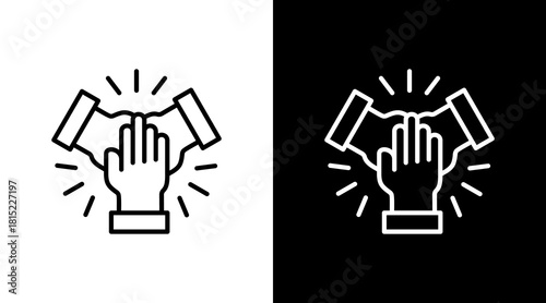 Unified Team White Icon Set Design