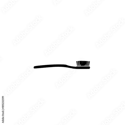 Toothbrush Icon Dental Hygiene Illustration